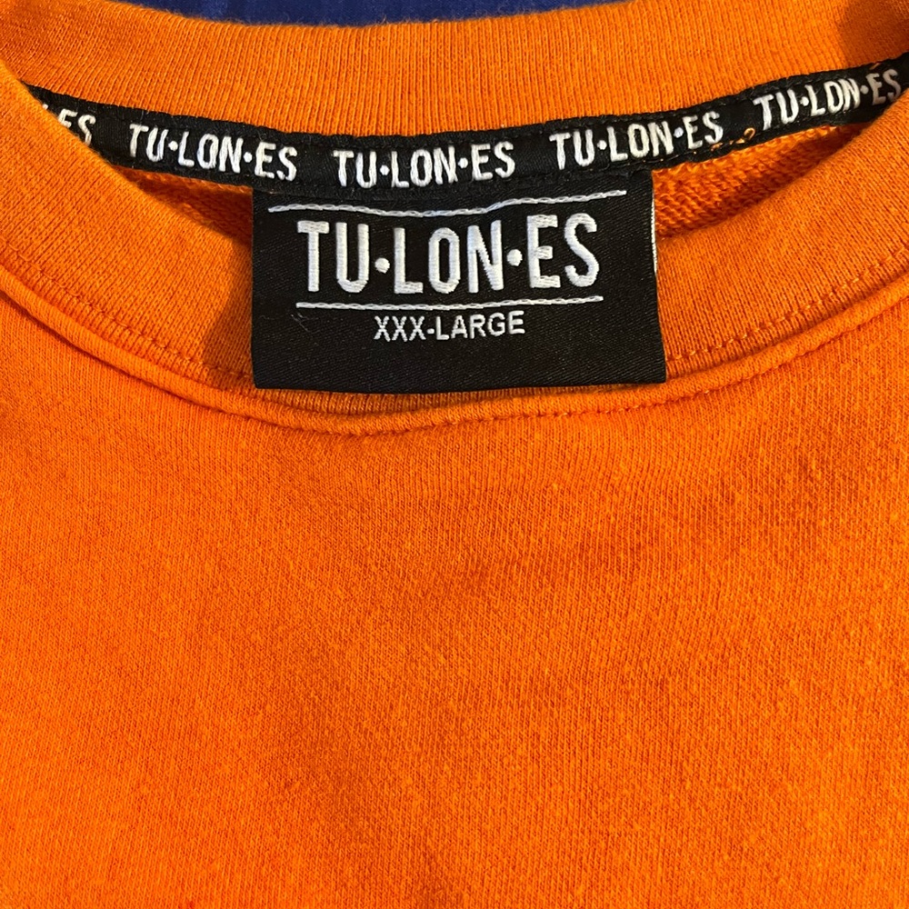 Orange XXXL tulones sweatshirt